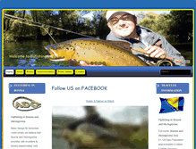 Tablet Screenshot of flyfishing-bosnia.com